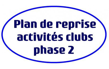 PLAN DE REPRISE DES ACTIVITES DANS LES CLUBS APRES CONFINEMENT–PHASE 2